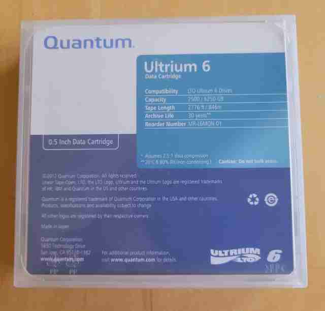 R2v3 Data Wipe LTO-9 Ultrium Tapes 18/45TB, Quantum MRL6MQN01, HPE C7976A