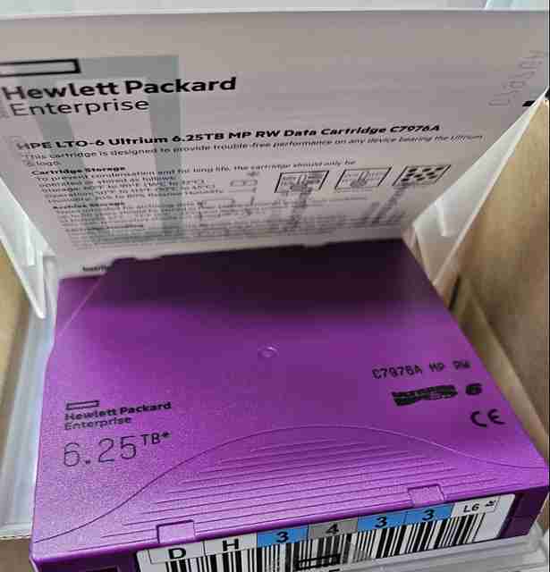 LTO-6 Ultrium Tapes 2.5/5.0 TB, HP C7976A Quantum MRL6MQN01