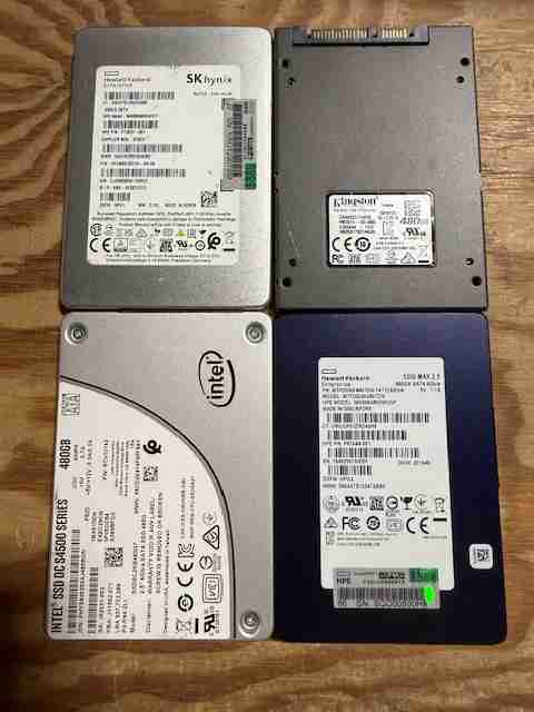 2.5" SSD Hard Drives 240GB-1TB Solid State Hard Drives QTY 15,900