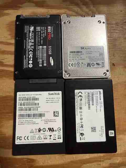 2.5" SSD Hard Drives 240GB-1TB Solid State Hard Drives QTY 15,900