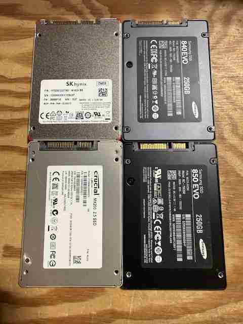 2.5" SSD Hard Drives 240GB-1TB Solid State Hard Drives QTY 15,900