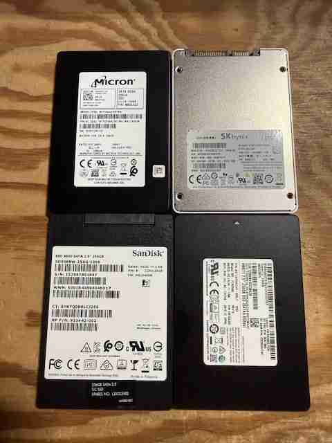 2.5" SSD Hard Drives 240GB-1TB Solid State Hard Drives QTY 15,900