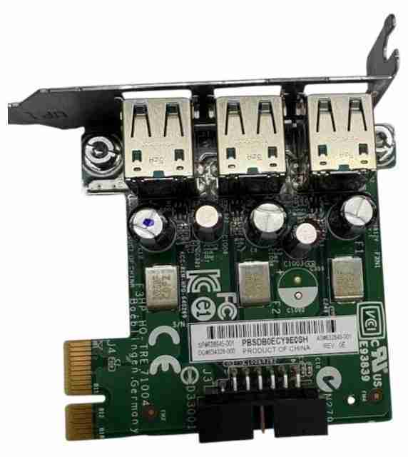 HP 638945-001 3-Port Powered USB 12V PCI Express Card for RP5800