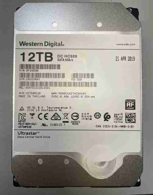 WD & HGST, HUH721212ALE601, 12TB, 3.5 HDD, A grade