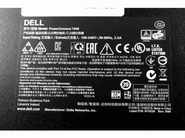 Dell PowerConnect 7048 C05J0 48 Port Gigabit Switch C05J0