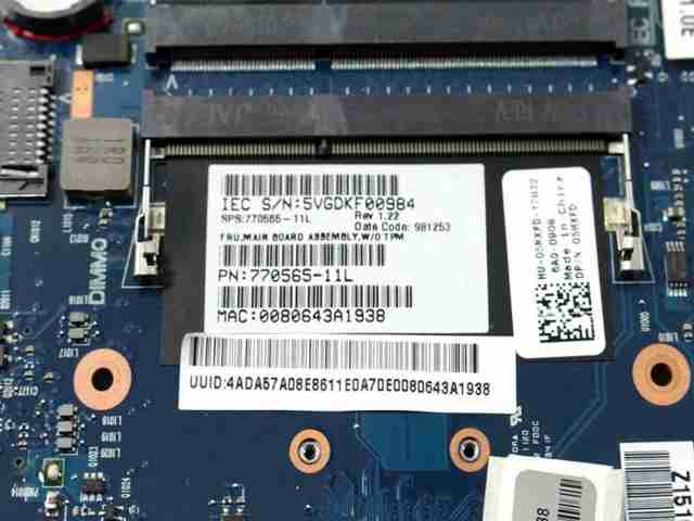 Dell Wyse X90m7 Thin Client Motherboard W/AMD G-T56N 1.65 GHz CPU 5MXFD