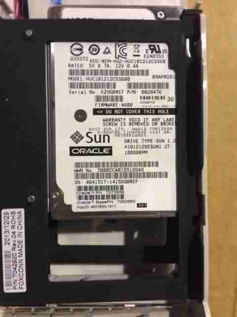 Suns HDD 7070656 1.2TB 10K 6G SAS-2/SAS 7082883