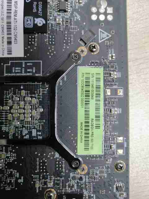 AMD RADEON PRO WX7100 8GB GDDR5 VIDEO GRAPHICS CARD GPU