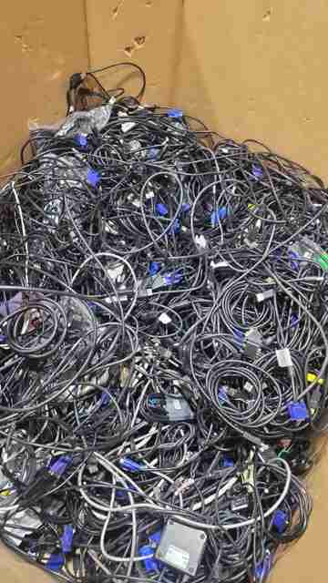 LOT OF 11 Pallets of Mixed Cables and Computer Accessories