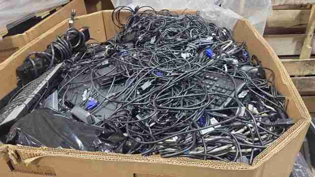 LOT OF 11 Pallets of Mixed Cables and Computer Accessories