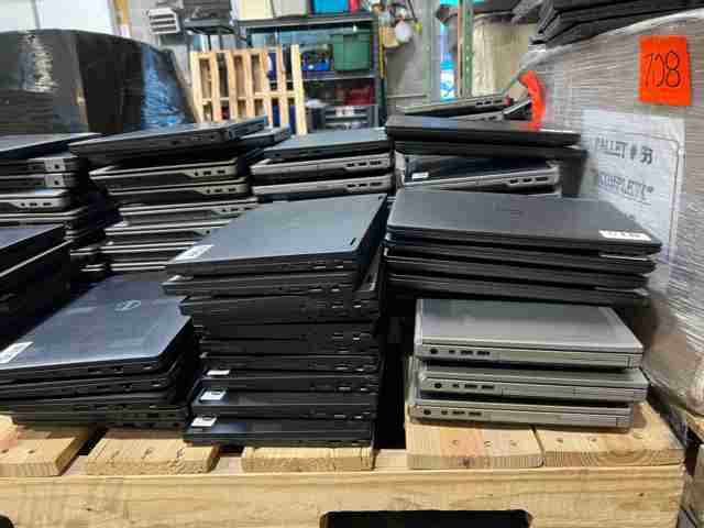 One lot of 140 Dell / HP i5 - i7 high end laptops R2 Ready for resale