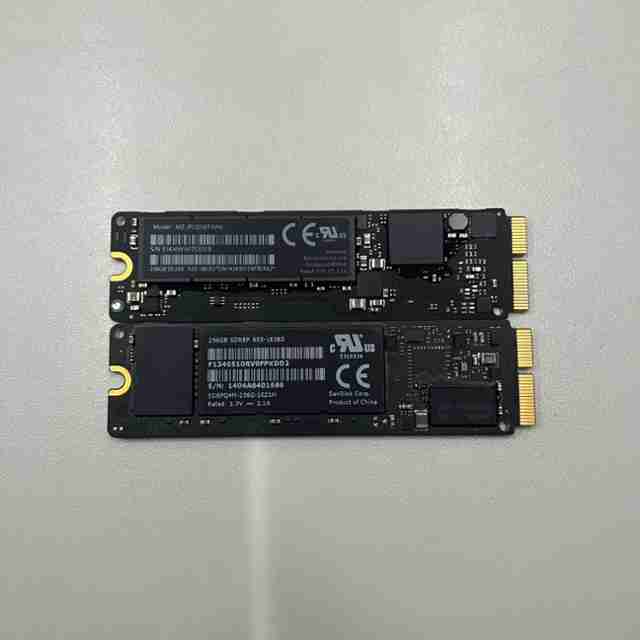 Used Apple original solid-state drive A1465 A1466 A1502 A1398 MacBook Air Pro SSD
