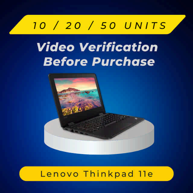 Lenovo ThinkPad 11e Laptop – Intel I3-5100U, 8GB RAM, 250GB SSD, Windows 10 Pro (Good Condition)