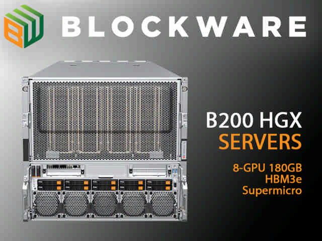 B200 HGX SERVERS - 8-GPU 180GB HBM3e - Supermicro